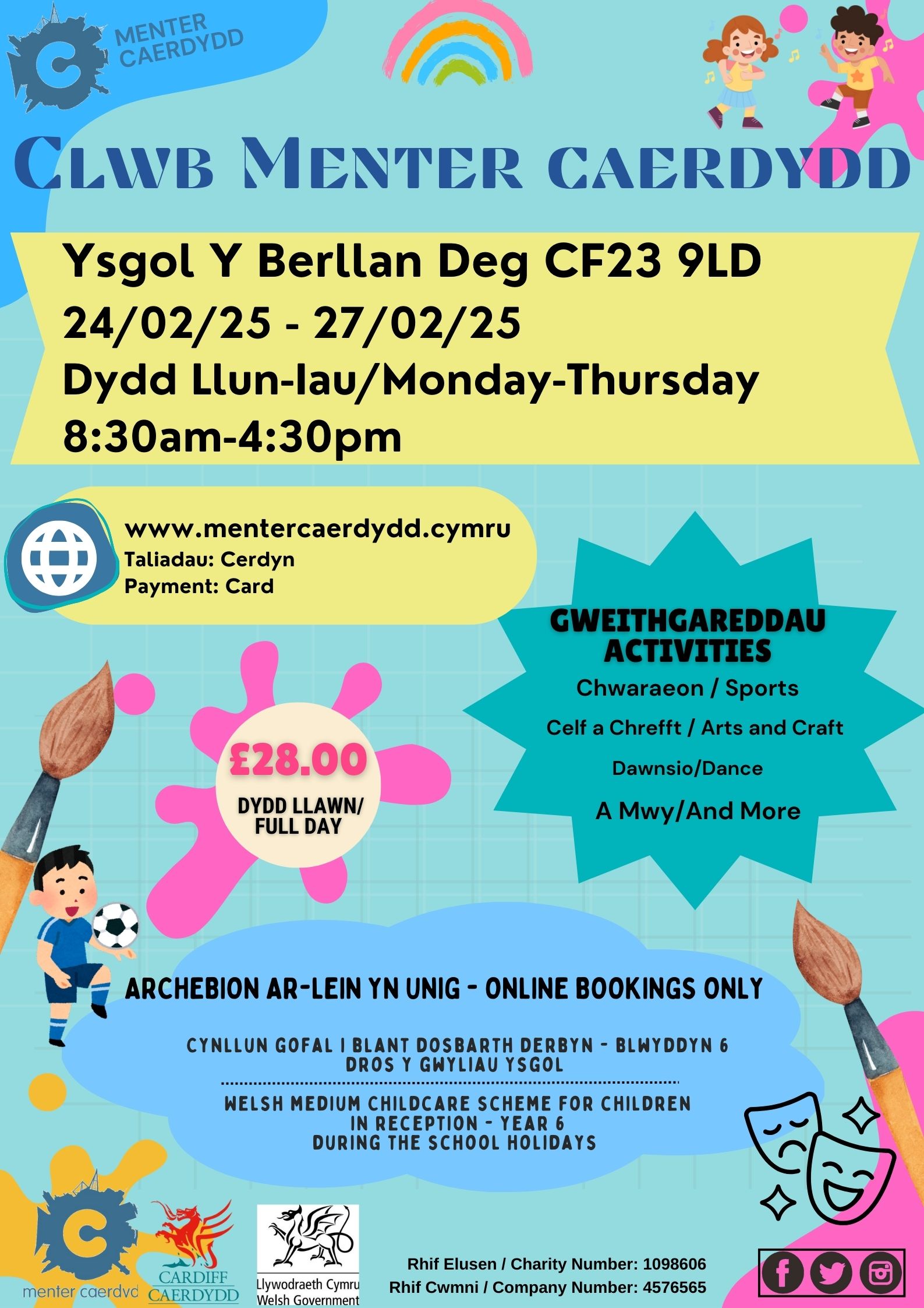 Cynlluniau Gofal Gwyliau 2025 - Ysgol Berllan Deg