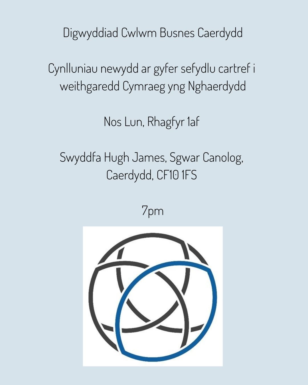 Cwlwm Busnes Caerdydd Cartref newydd i'r Gymraeg yng Nghaerdydd