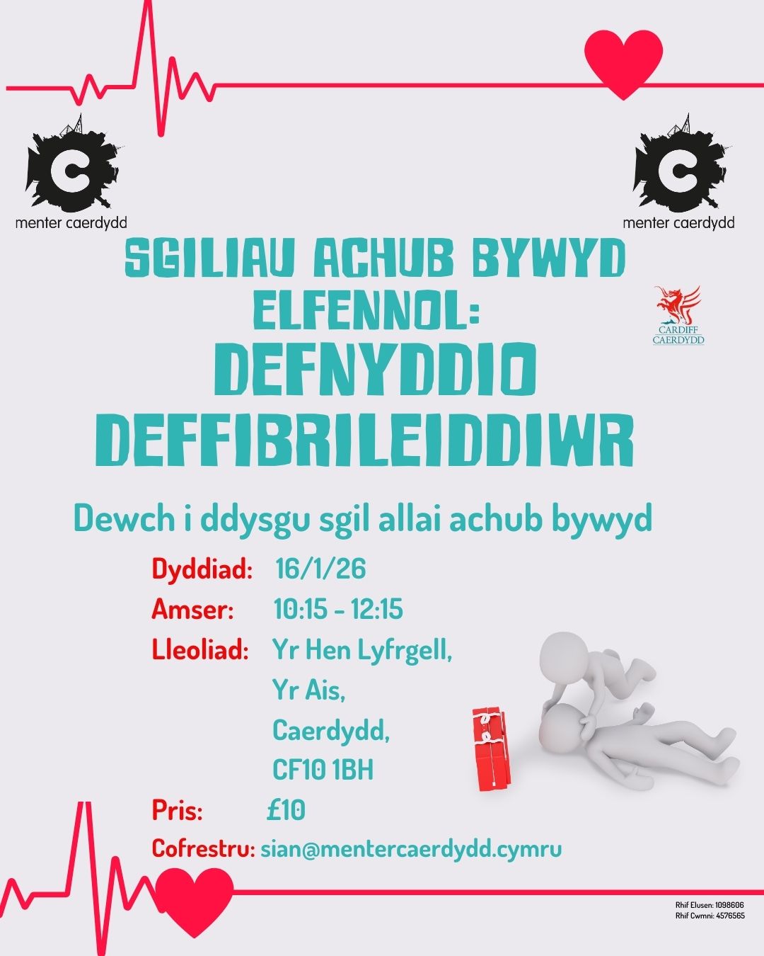 Sgiliau Achub Bywyd Elfennol Deffibrileiddiwr 16.1.26
