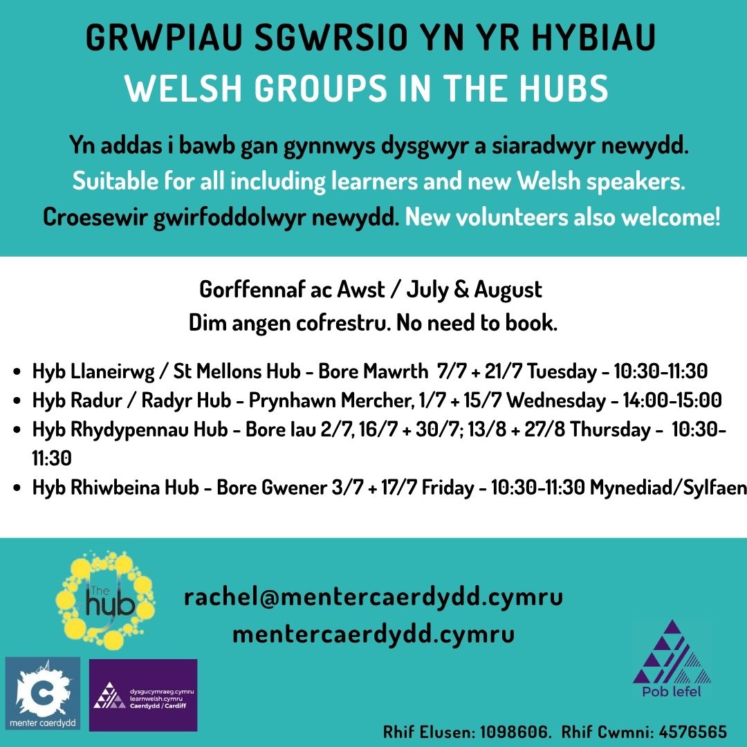 Chwilio am gyfle i siarad Cymraeg?