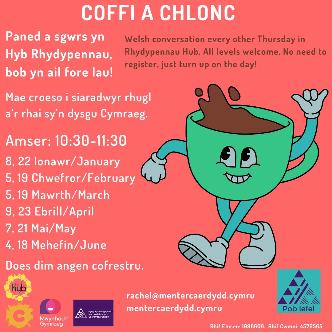 Coffi a Chlonc - Hyb Rhydypennau