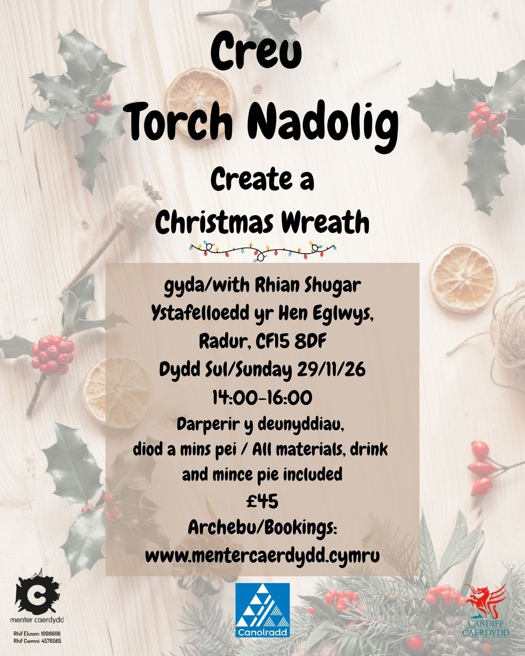 Creu Torch Nadolig 29.11.26