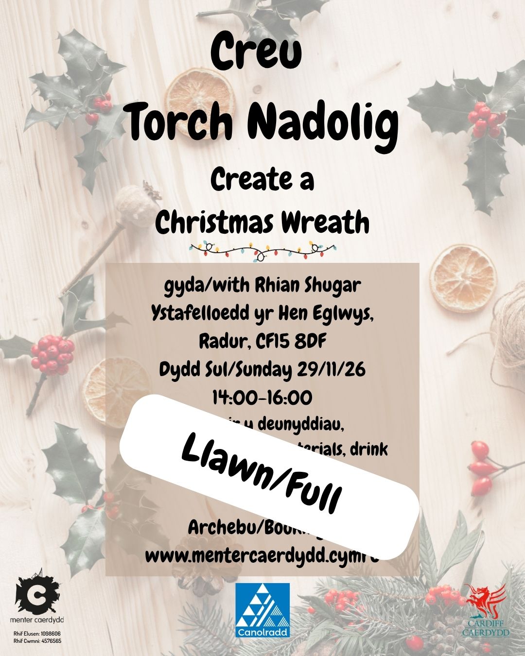 Creu Torch Nadolig 29.11.26 - LLAWN