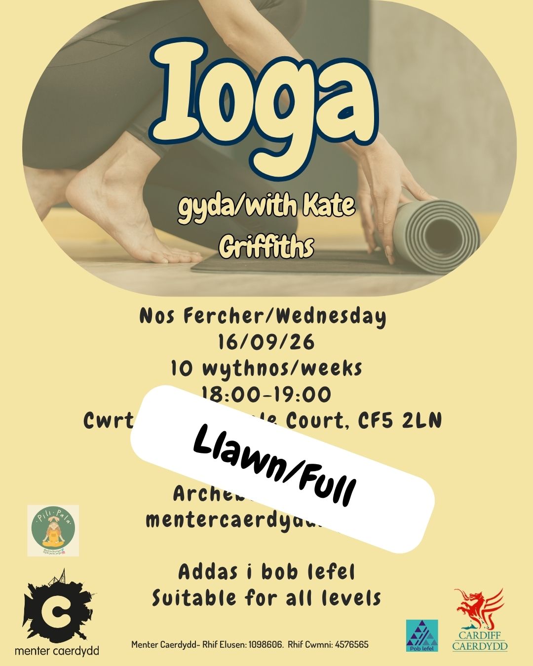 Ioga Tymor yr Hydref 2026 - LLAWN